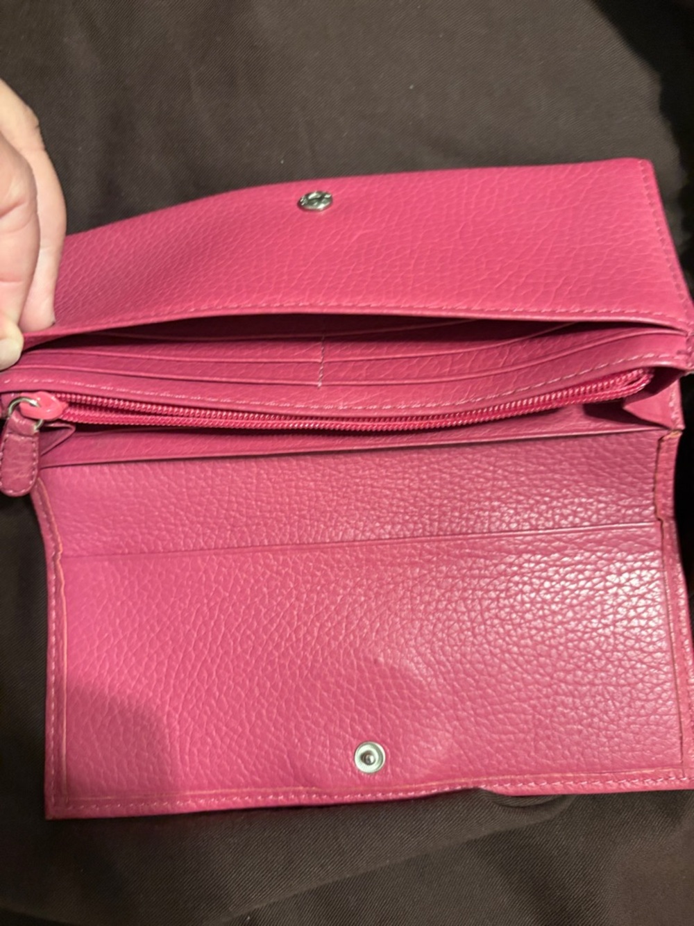 My Flat in London Hot Pink Bow Wallet with Crystal Accent - Picture 6 of 6